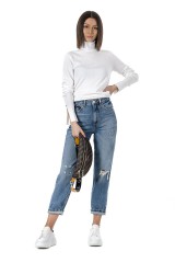 Spodnie jeansowe TAPERED HIGH MOM JEANS GUESS