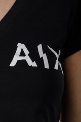 T-shirt GRAPHIC V-NECK BLACK ARMANI EXCHANGE