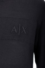 Sweter z wyszytym logo AX ARMANI EXCHANGE
