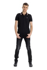 Polo CLASSIC TIPPED czarna TOMMY JEANS