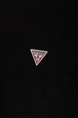 T-shirt z klasycznym logo na piersi BLACK GUESS
