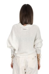 Sweter z logo na plecach PATRIZIA PEPE
