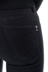 Spodnie jeansowe czarne SKINNY PATRIZIA PEPE