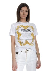 T-shirt biały JERSEY MOUSE VERSACE JEANS COUTURE