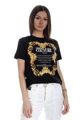 T-shirt czarny JERSEY MOUSE VERSACE JEANS COUTURE