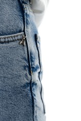Spodnie jeansowe z wyszytym logo na kieszeniach PATRIZIA PEPE