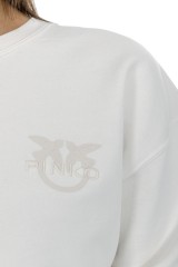 Bluza wkładana z klasycznym logo biała SANO PINKO