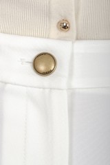 Spodnie materiałowe białe SVELTO PINKO