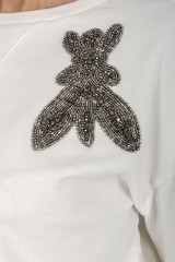 Bluza z ozdobnym logo PATRIZIA PEPE