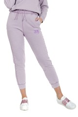 Spodnie dresowe z logo fioletowe PINKO