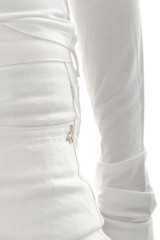 Spodnie jeansowe białe PATRIZIA PEPE