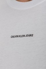 T-shirt z klasycznym logo biały CALVIN KLEIN JEANS