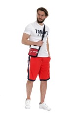 T-shirt biały CENTER CHEST TOMMY GRAPHIC TOMMY JEANS