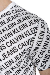 T-shirt biały w logo CALVIN KLEIN JEANS