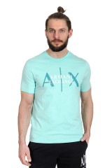 T-shirt AX turkusowy ARMANI EXCHANGE