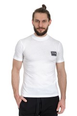T-shirt z logo na piersi biały VERSACE JEANS COUTURE