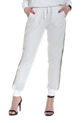 Spodnie dresowe białe z logo LIU JO