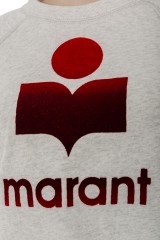 Bluza wkładana z logo ecru MILLY ISABEL MARANT
