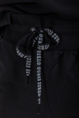 Szorty dresowe z logo czarne GUESS