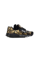 Sneakersy czarne PRINTED LOGO VERSACE JEANS COUTURE