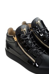 Sneakersy skórzane czarne MAY LONDON GIUSEPPE ZANOTTI