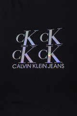 Top z logo czarny CALVIN KLEIN JEANS