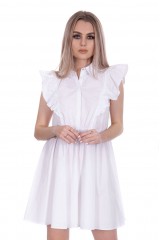 Sukienka letnia biała PATRIZIA PEPE