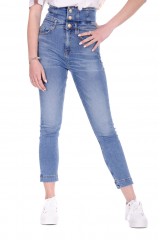Spodnie jeansowe z wysokim stanem SUZIE 3 SKINNY PINKO