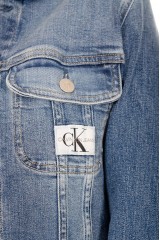 Kurtka jeansowa z logo cropped CALVIN KLEIN JEANS