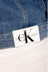 Kurtka jeansowa z logo cropped CALVIN KLEIN JEANS