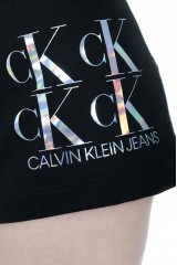 Szorty dresowe z logo czarne CALVIN KLEIN JEANS