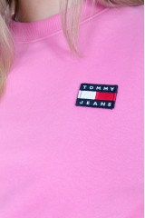 Bluza wkładana ze ściągaczem różowa TOMMY JEANS