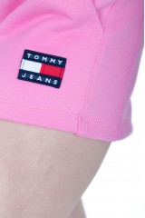 Szorty dresowe z logo różowe TOMMY JEANS