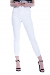 Spodnie jeansowe białe SYLVIA SKINNY TOMMY JEANS