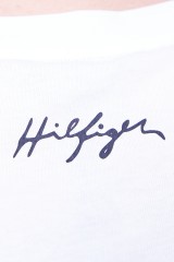 T-shirt z logo biały TOMMY HILFIGER