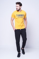 T-shirt pomarańczowy CENTER CHEST TOMMY GRAPHIC TOMMY JEANS