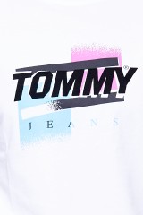 T-shirt biały FADED COLOR GRAPHIC TOMMY JEANS