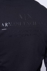 Bluza z kapturem czarna ARMANI EXCHANGE