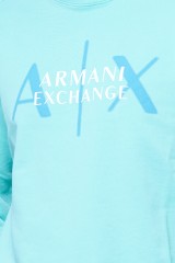 Bluza z logo turkusowa ARMANI EXCHANGE