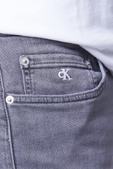 Szorty jeansowe z logo szare CALVIN KLEIN JEANS