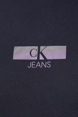T-shirt z dodatkowym logo na plecach czarny CALVIN KLEIN JEANS