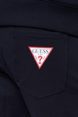 Szorty dresowe z logo czarne GUESS