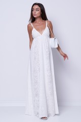 Sukienka biała NATURALE PINKO