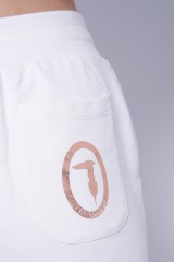 Spodnie dresowe z logo beżowe TRUSSARDI