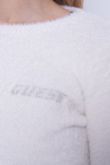 Sweter z logo biały GUESS