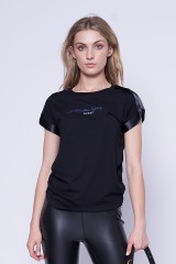 T-shirt czarny MARLENA GUESS