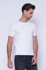 T-shirt biały JERSEY STRETCH TRUSSARDI