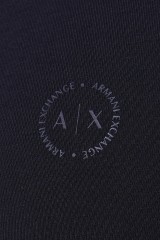 T-shirt z klasycznym logo czarny ARMANI EXCHANGE