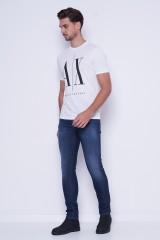T-shirt AX FRONT PRINT WHITE ARMANI EXCHANGE