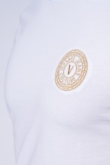 T-shirt biały VEMBLEM EMBRO VERSACE JEANS COUTURE